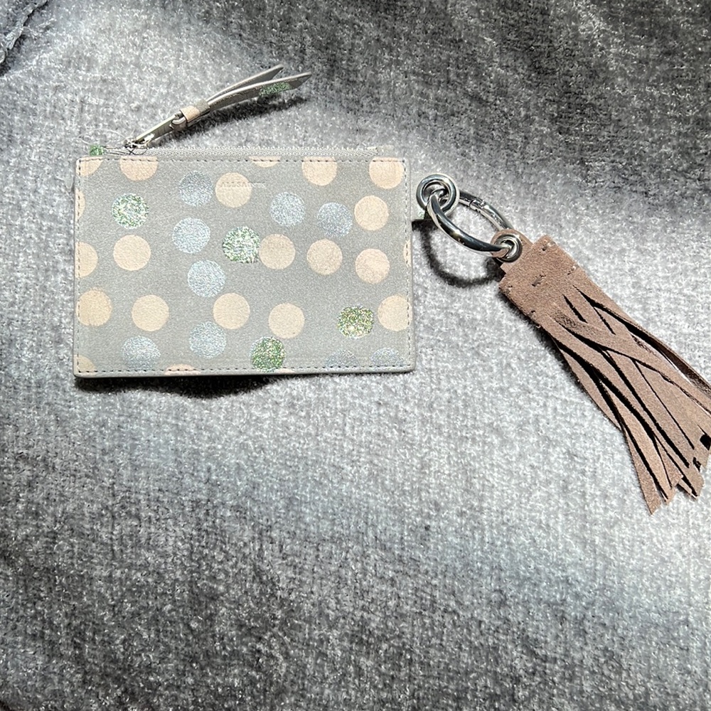 Brand new suede All Saints coin purse
